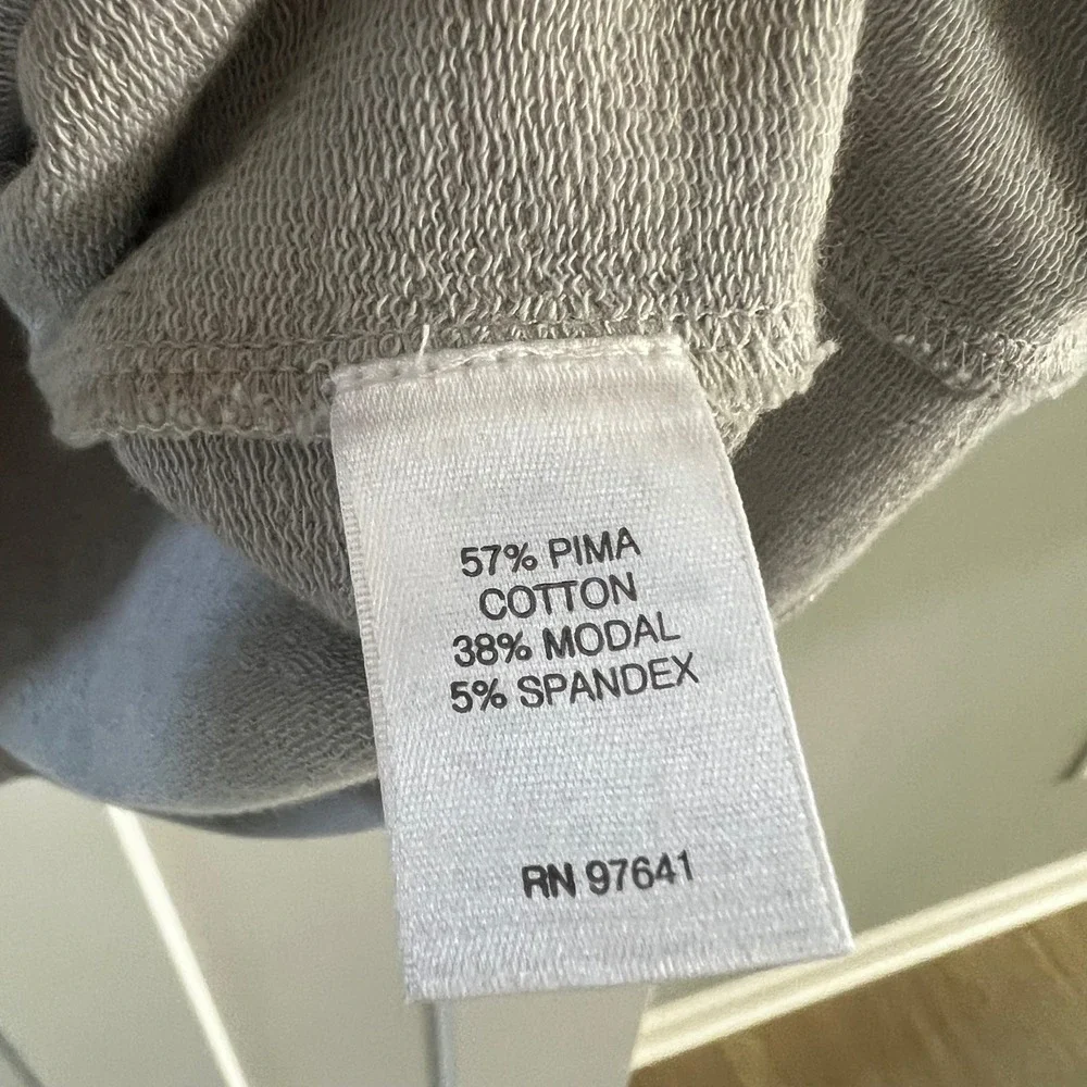 Pure Jill Women's XS‎ Gray Pima Cotton Modal Spandex Long Sleeve Pocket Dress